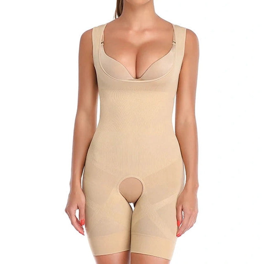 Spanx Full Body Corset Crotch Buckle Body Shaper